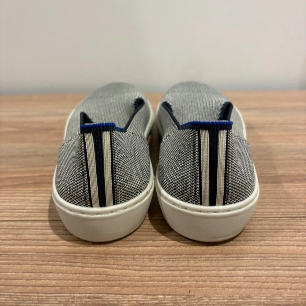 Rothy's The Sneaker Slip On Womens Grey Size 7 Sustainable Knit Washable Shoes